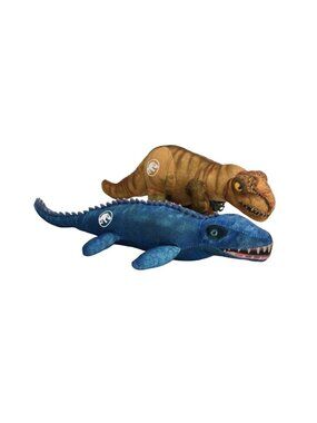 Jurassic World Park Dinosaur Plush Lot Velociraptor TRex Mosasaur Fallen Kingdom